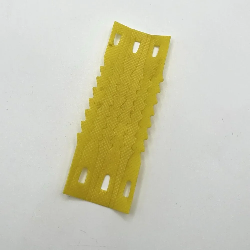 Vtg Zip Ties 6 ct. Yellow Plastic Cable Bread Tie Teeth Closure Prop Collector